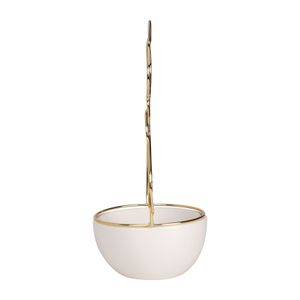 COVETON WHITE TRINKET TRAY 10 (IN) 4