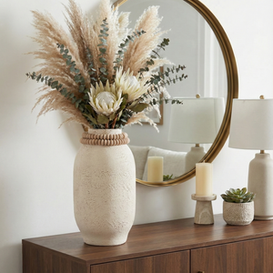 GLASTON IVORY VASE 16 (IN) 2