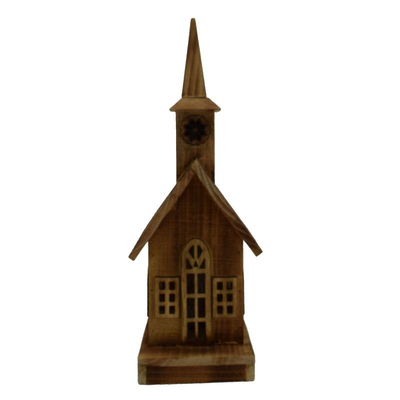 17" x 7" Wood Tabletop Church