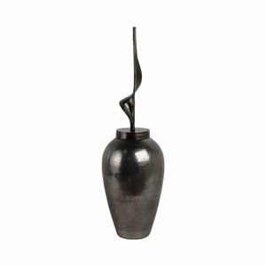 GUNNARGROVE GRAY GLASS VASE 33 (IN) 3