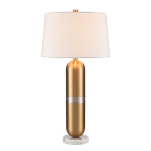 Pill 34'' High 1-Light Table Lamp - Aged Brass 1