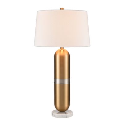 Pill 34″ High 1-Light Table Lamp - Aged Brass
