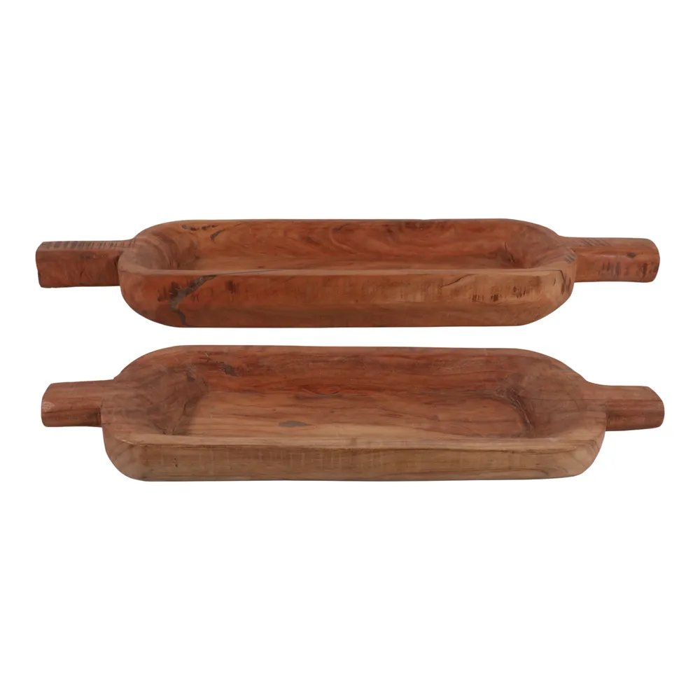GRAHAMDALE SET OF 2 BROWN BOWLS 4 (IN)