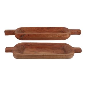 GRAHAMDALE SET OF 2 BROWN BOWLS 4 (IN) 1