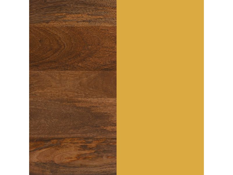 Tornos Side Table Walnut & Yellow 7