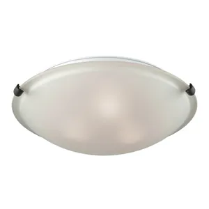 Sunglow 17'' Wide 3-Light Flush Mount - Brushed Nickel 1
