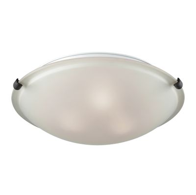 Sunglow 17'' Wide 3-Light Flush Mount - Brushed Nickel