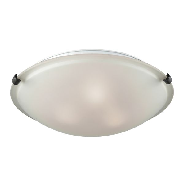 Sunglow 17'' Wide 3-Light Flush Mount - Brushed Nickel