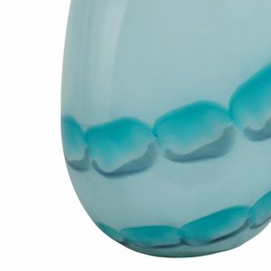 HELENARIDGE BLUE GLASS VASE 12 (IN) 6