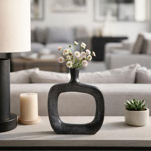 BREWERBROOK BLACK VASE 8 (IN) 2