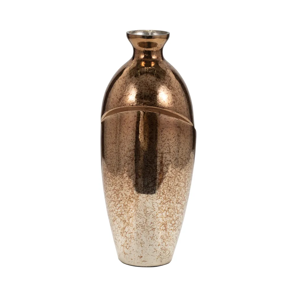 NASHCLIFF BRONZE GLASS VASE 16 (IN)
