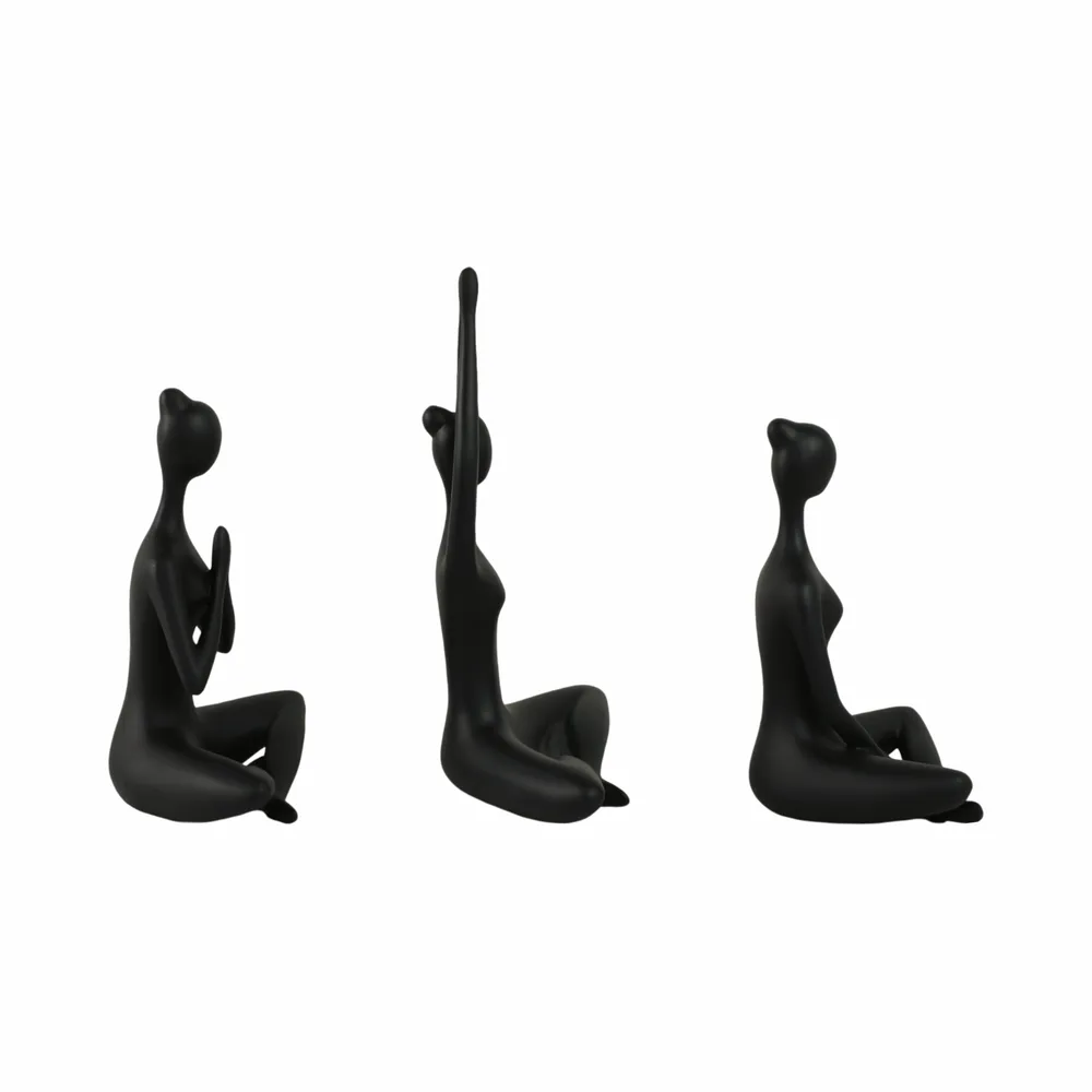 HUNTERHAM SET OF 3 BLACK DECOR 10 (IN)
