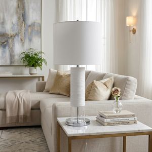 JANELAKE WHITE LAMP 28 (IN) 9