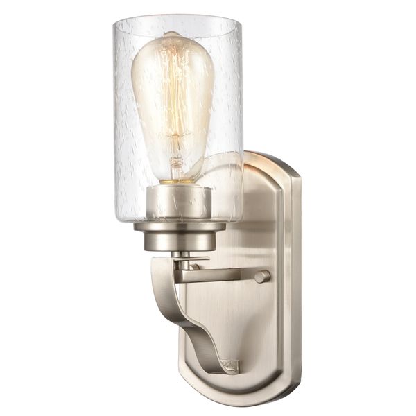 Market Square 12'' High 1-Light Vanity Light - Brushed Nickel
