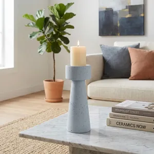 CARLIN BLUE CANDLE HOLDER 12 (IN) 2
