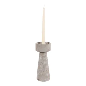 CARLIN GRAY CANDLE HOLDER 10 (IN) 3