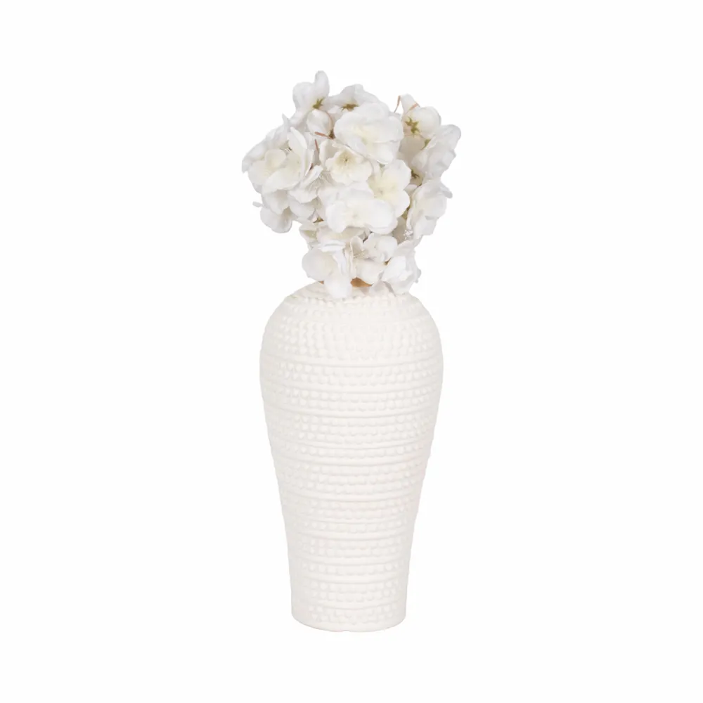 VERNONHOLM WHITE VASE 12 (IN)