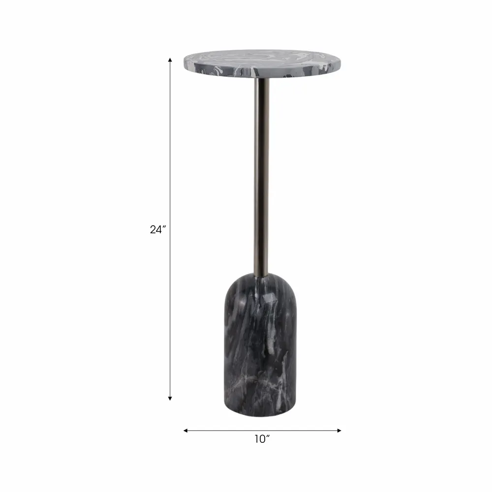 TRENTONROSE GRAY TABLE 24 (IN)