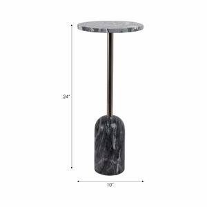 TRENTONROSE GRAY TABLE 24 (IN) 9