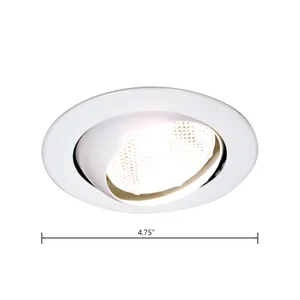 Dru 4'' Wide 1-Light Recessed Trim - White 2