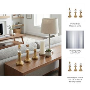 BRYNSTONE SET OF 3 GOLD DECOR 10 (IN) 10