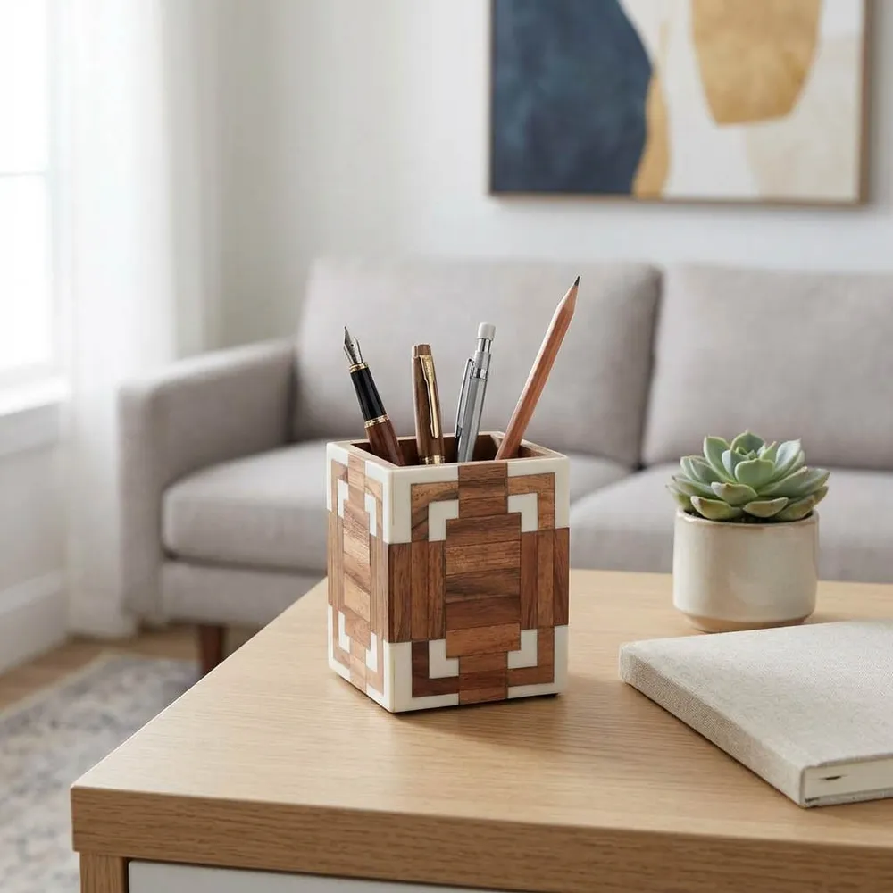 ZANEVIEW IVORY PENCIL CUP 4 (IN)