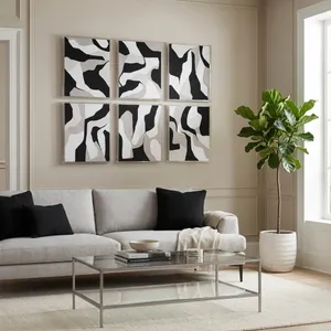 FORRESTHOLM SET OF 6 BLACK ART 20 (IN) 11