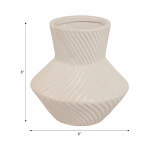 HOLCOMBFORD WHITE VASE 8 (IN) 9
