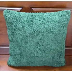 Dark Green Square Pillow 15.5x15.5x1in 1
