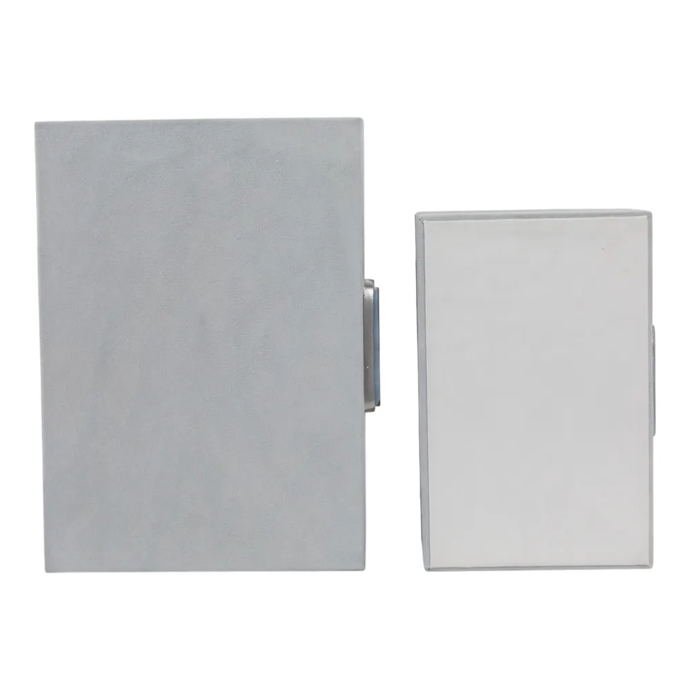 HAMMONDRIDGE SET OF 2 WHITE BOXES 5 (IN)
