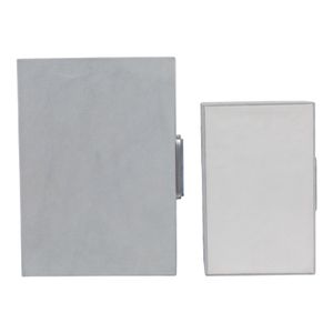 HAMMONDRIDGE SET OF 2 WHITE BOXES 5 (IN) 8