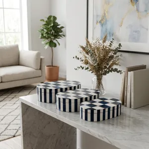 FALLONFORD SET OF 3 WHITE BOXES 4 (IN) 2