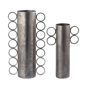 Cirq Vase - Large Antique Nickel 4
