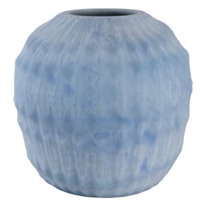 KIRBYWAY BLUE GLASS VASE 11 (IN) 4