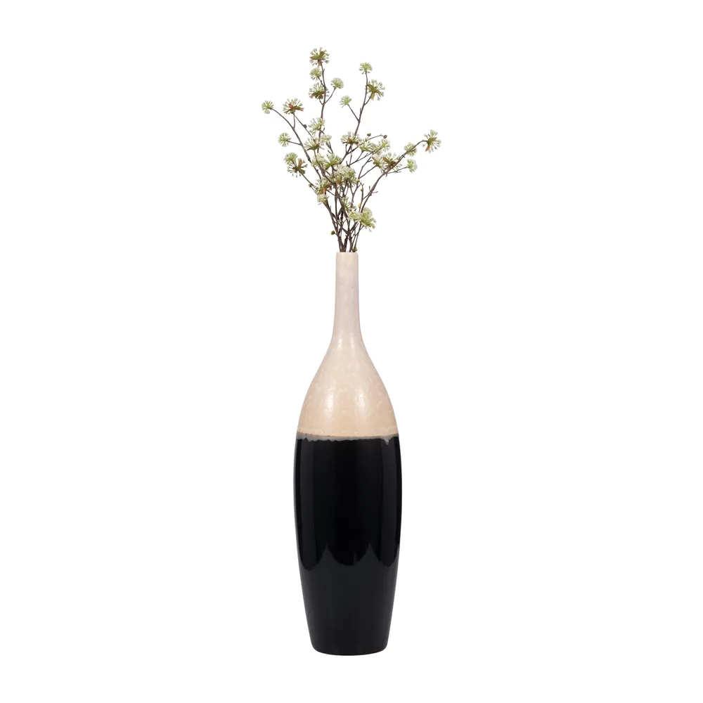 TROYSIDE WHITE VASE 27 (IN)