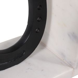 BARTONPARK SET OF 2 BLACK BOOKENDS 6 (IN) 5