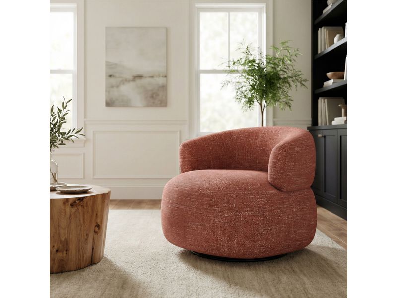 Venezia Swivel Chair Brown 2