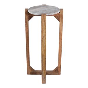 ELWYNOAK IVORY ACCENT TABLE 24 (IN) 6