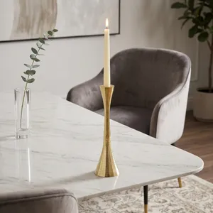 ALBAWICK BROWN CANDLE HOLDER 11 (IN) 2