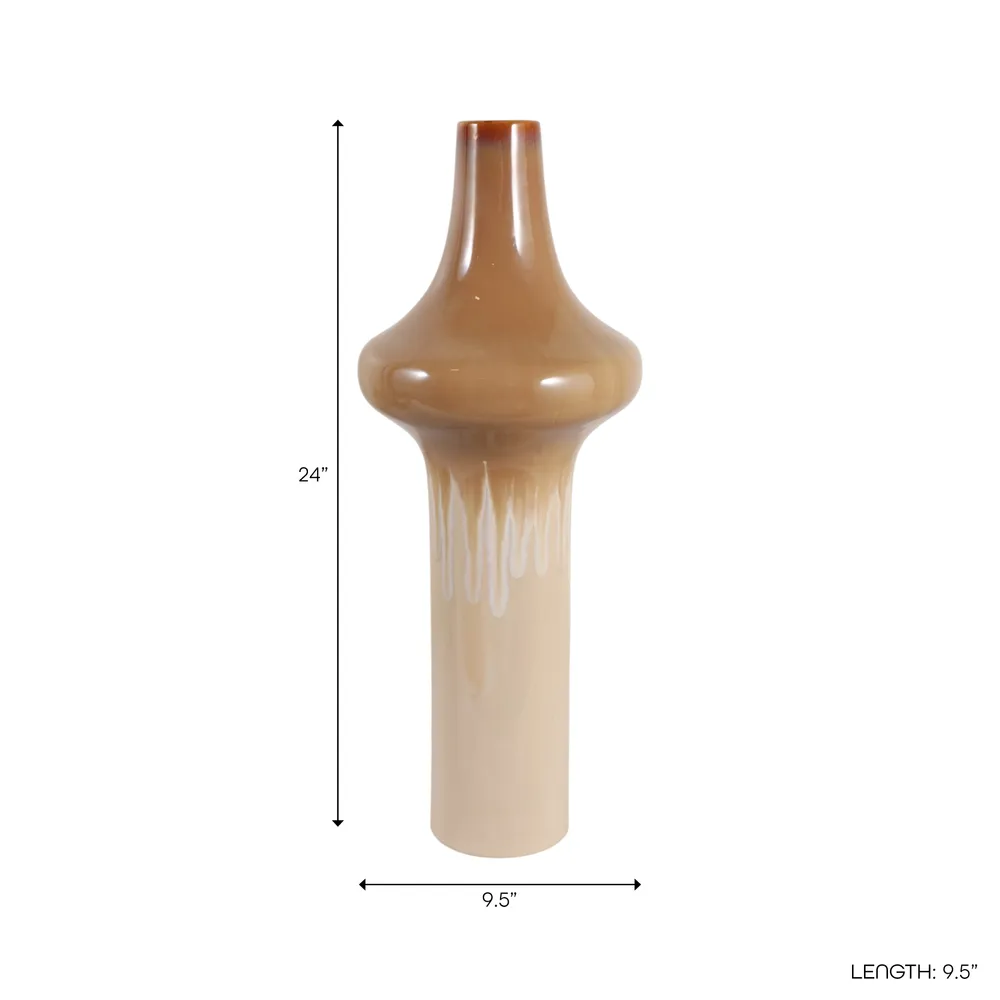 TUCKERVALE BROWN VASE 24 (IN)