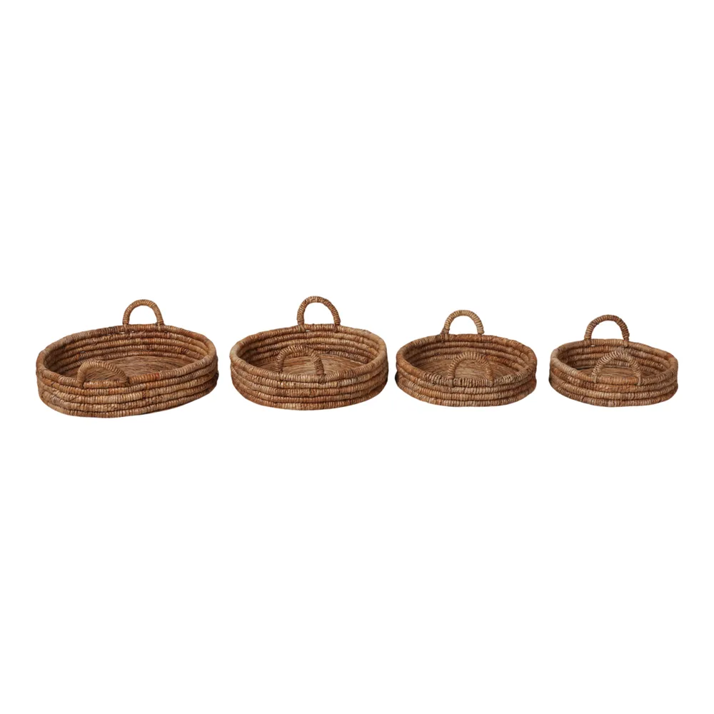 RIPLEYMORE SET OF 4 TAN TRAY 9 (IN)