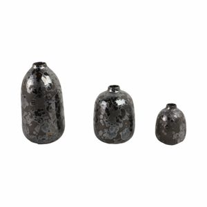 TESSGATE SET OF 3 BLACK VASES 10 (IN) 4