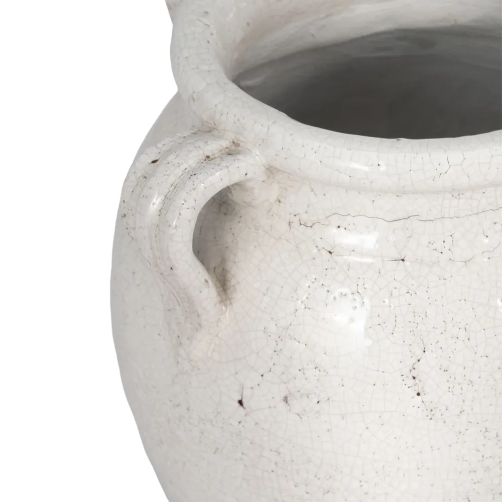 COHENWAY WHITE VASE 10 (IN)