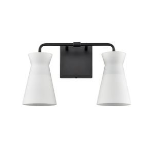 Brookville 15'' Wide 2-Light Vanity Light - Matte Black 2