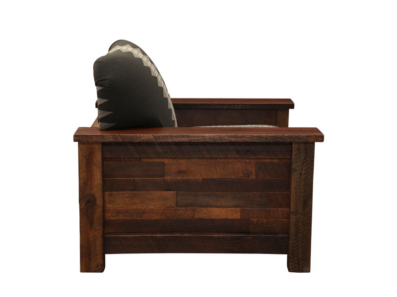 Barnwood  Americana Lounge Chair - Customer Fabric - Seat:  Fabric TBD; Backrest:  Fabric TBD 4