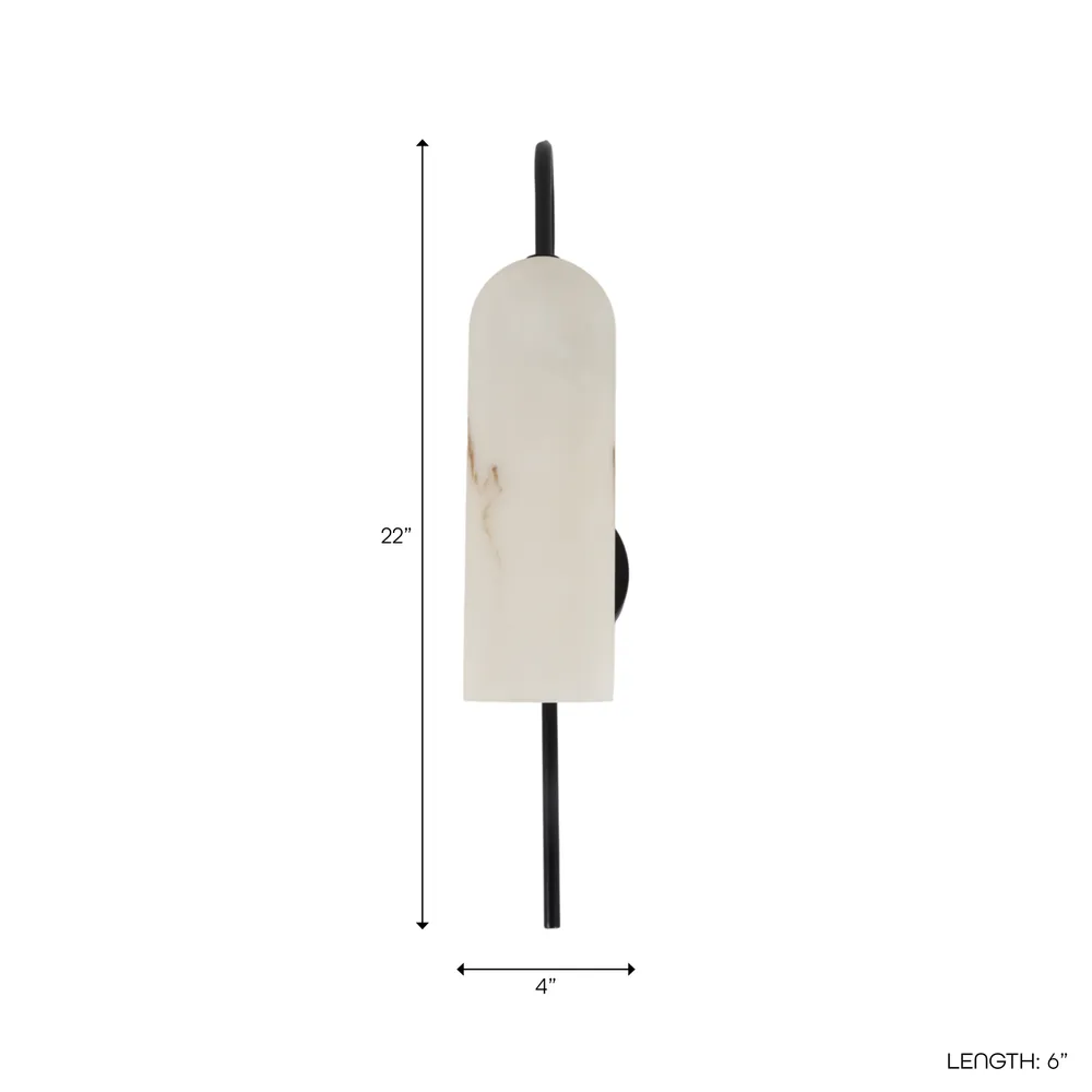 KIRBYMOOR WHITE SCONCE 22 (IN)
