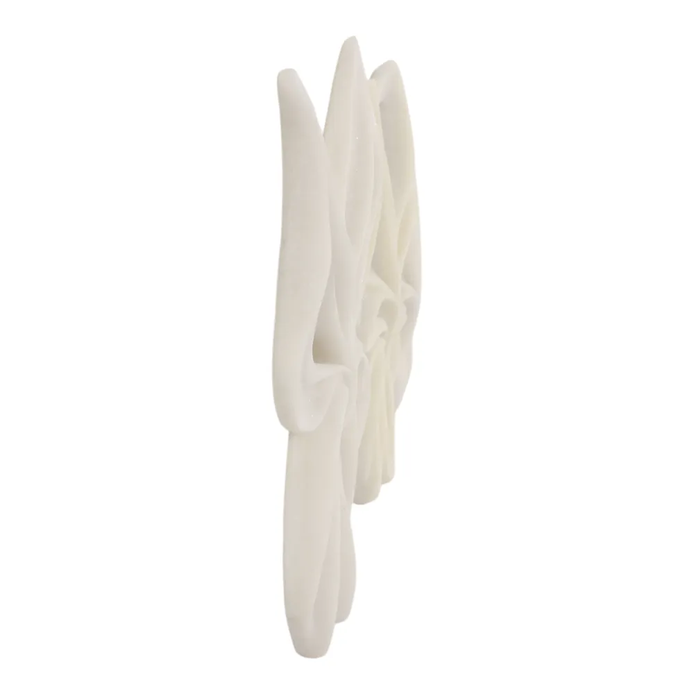 CLAYTONPARK SET OF 3 WHITE WALL SCULPTURES 15 (IN)