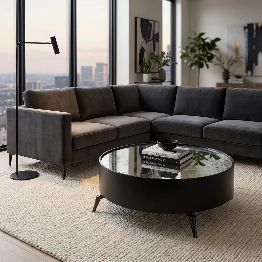 HOLLYMILL BLACK COFFEE TABLE 16 (IN)