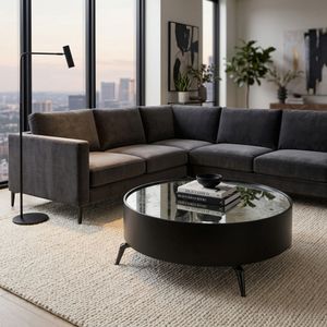 HOLLYMILL BLACK COFFEE TABLE 16 (IN) 10