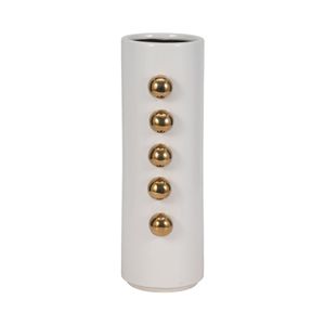 GARSONHAM WHITE VASE 16 (IN) 5